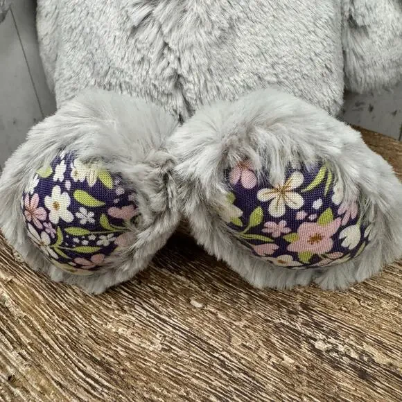 Jellycat Grey Bunny Bloom FAST SHIP NEW Jellycat Bashful Silver Bunny Bloom - Picture 5 of 9